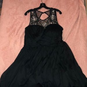 Black bedazzled dress